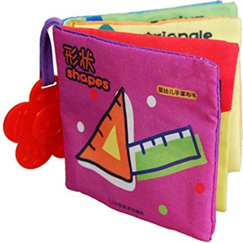 meistore Learning With Each Kind Shape Soft Book Early Education Toys(Multicolor)