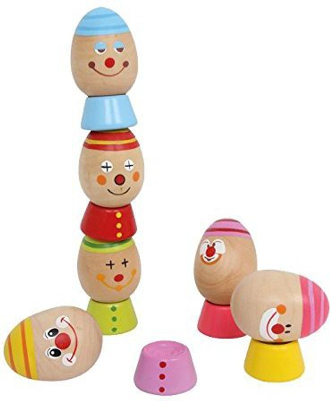 small foot baby Legler - Preschool Wooden Stacking Eggs Game(Multicolor)