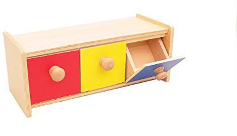 pinkmontessori Montessori Box With Bins(Multicolor)