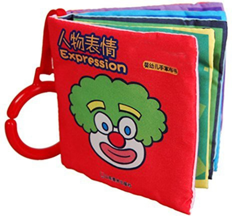 meistore Person Expression Soft Book Early Education Toys(Multicolor)
