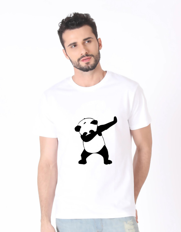 woody walker Printed Men Round Neck White T-Shirt