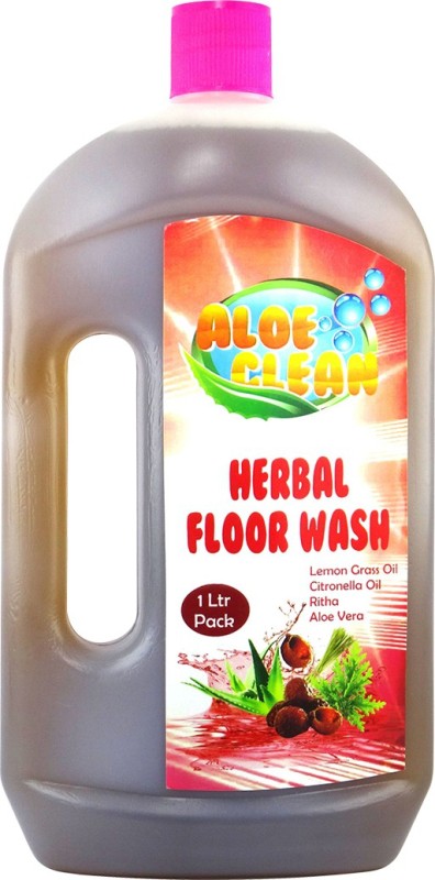 Aloe clean Herbal Floor Wash (Single) - Contain Reetha + Aloe Vera Juice + Citronella Oil + Lemon Grass Oil - Herbal Floor Cleaner AloeVera(1000 ml) RS.600 (54.00% Off) - Flipkart