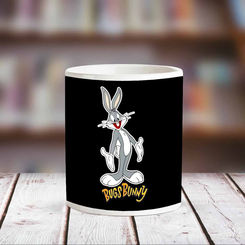 chanakya Bugs Bunny White Ceramic Ceramic Mug(350 ml)