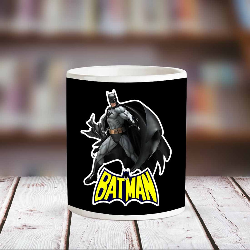 chanakya Batman White Ceramic Ceramic Mug(350 ml)