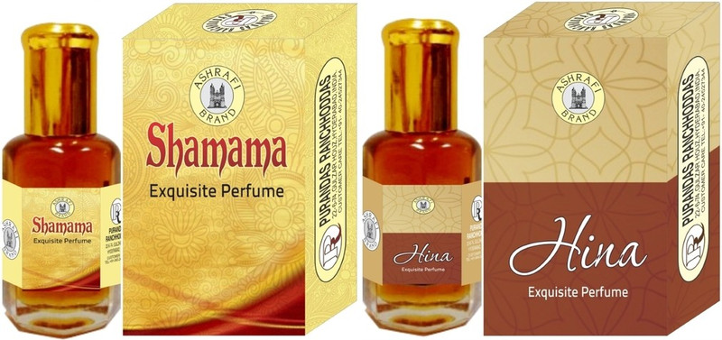 Purandas Ranchhoddas PRS Shamama & Hina 12ml Each Herbal Attar(Shamana)