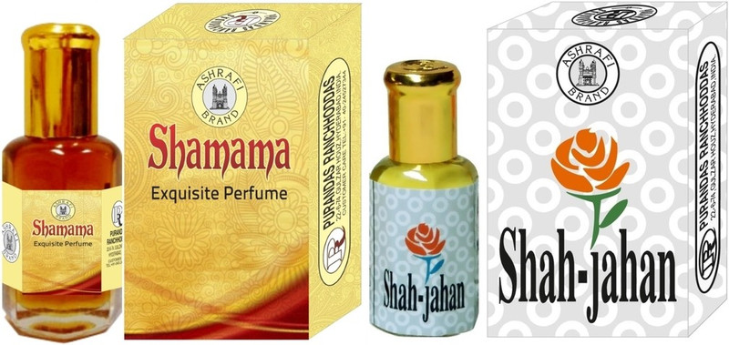Purandas Ranchhoddas PRS Shamama & Shah-Jahan 12ml Each Herbal Attar(Shamana)