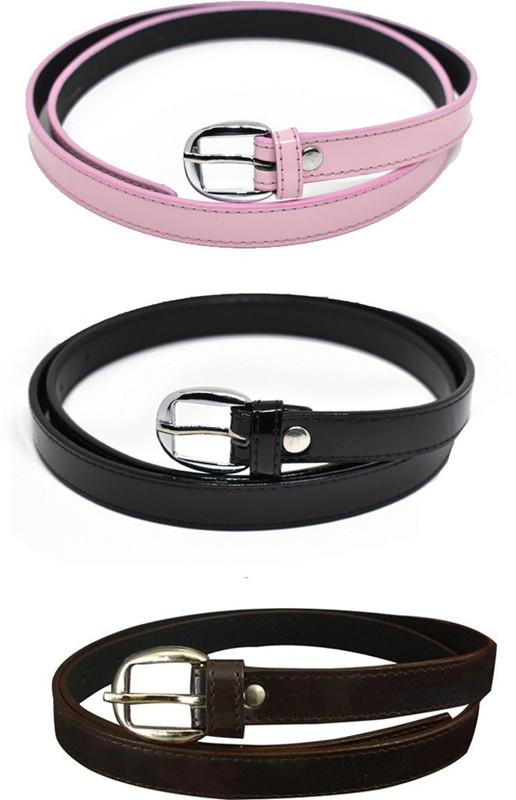 style along Women Party, Casual Brown, Pink, Black Artificial Leather Belt