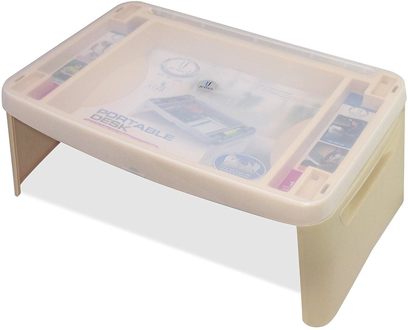magnas Joyo Multi-Utility Compact Foldable Table, Portable Desk (Mushroom, Ivory & Silver) magnas100129 Laptop Stand