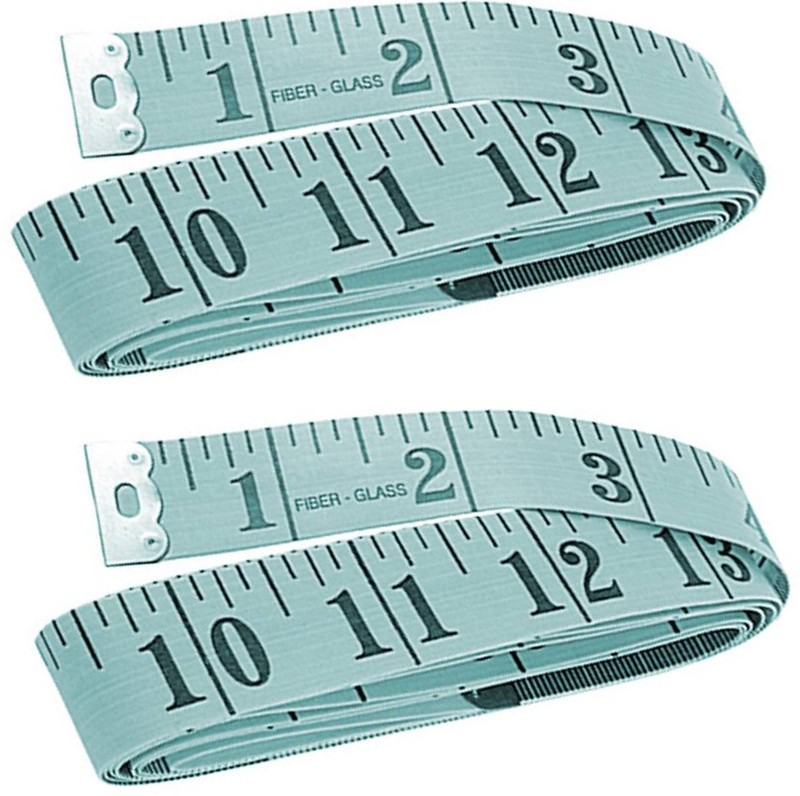 OKASTA Pack OF 2 Durable Quality Tailors Measurement Tape(1.5 Imperial)