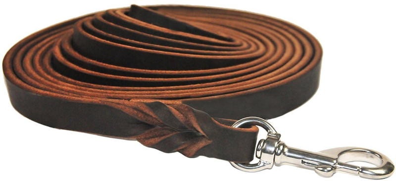 Skora Dog Collar & Leash(Large, Brown)