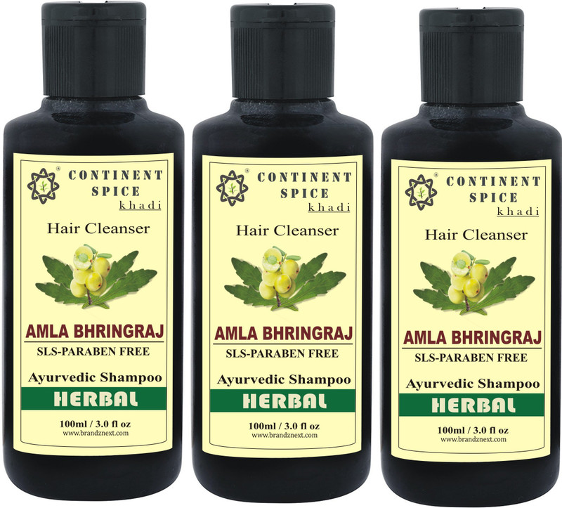 Continent Spice Khadi Amla & Bhringraj Herbal Hair Cleanser (SLS & Paraben Free) CS682005(300)