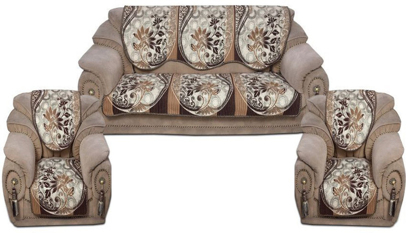 manvicreations Cotton Sofa Cover(Multicolor Pack of 6)