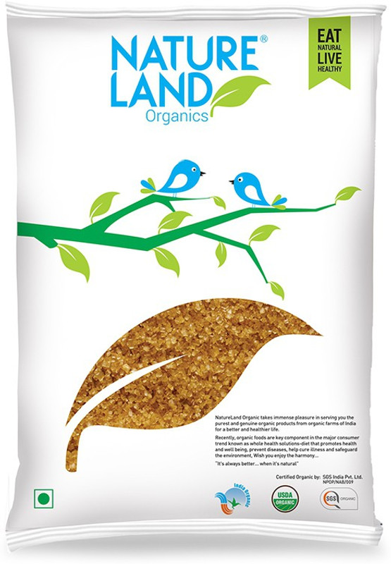 Natureland Organics Brown Sugar 1 Kg Sugar(1000 g)