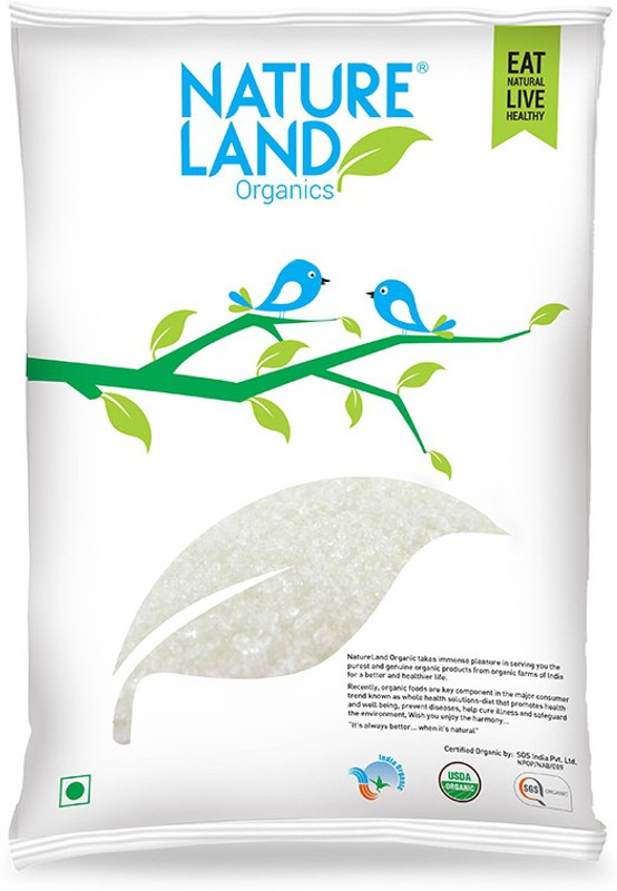 Natureland Organics White Sugar 1 Kg Sugar(1000 g) Natureland Organics White Sugar 1 Kg Sugar(1000 g)