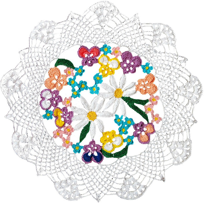 saaheli Round Pack of 1 Table Placemat(Multicolor, Fiber)