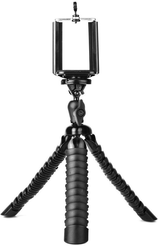 yantralay 12 inch Flexible Octopus Gorillapod Tripod With Quick Release Plate, Mobile Holder And Rotating Ball Head For DSLR, Action Cameras & Smartphones Tripod(Black, Supports Up to 2000 g)