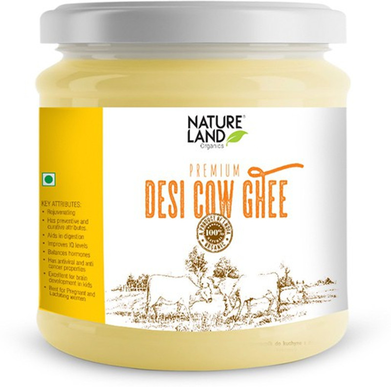 Natureland Organics Premium Cow Ghee 400 Ml Ghee 400 g Plastic Bottle Natureland Organics Premium Cow Ghee 400 Ml Ghee 400 g Plastic Bottle