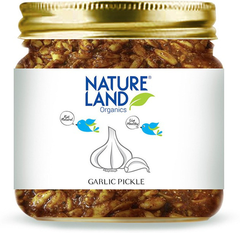 Natureland Organics Garlic Pickle 350 Gm Garlic Pickle(350 g)