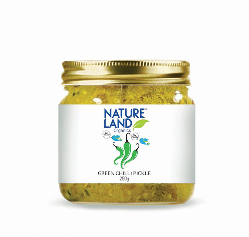 Natureland Organics Chilli Pickle Green Chilli Pickle(250)