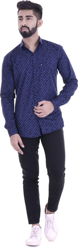 vintage look Men Printed Casual Multicolor Shirt