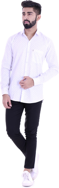 vintage look Men Printed Casual Multicolor Shirt
