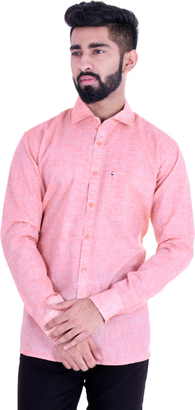 vintage look Men Solid Formal Beige Shirt