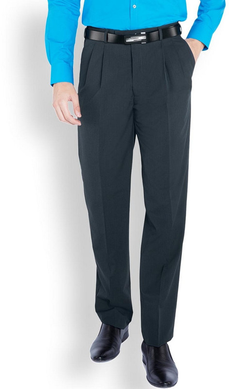 Raymond Regular Fit Men Blue Trousers