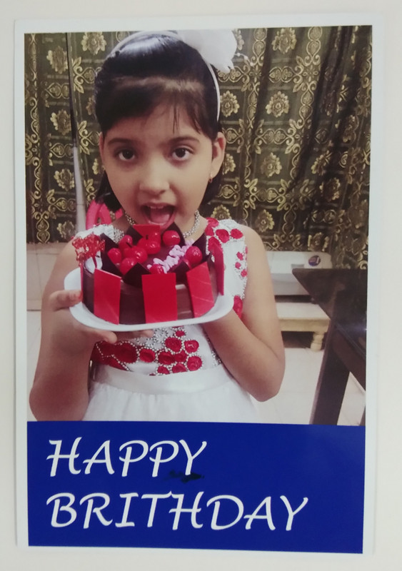 khushi gifts khuc1 Greeting Card(Blue, Red, Pink, Pack of 6)