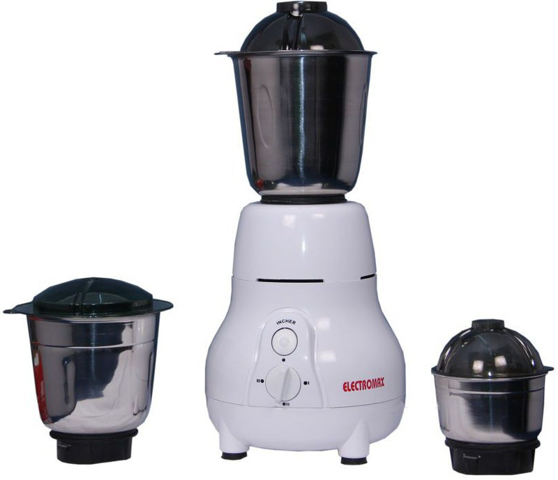 Electromax 418 MIXER GRINDER matka( prima gold)(CX3) 430 W Mixer Grinder(White, 3 Jars)