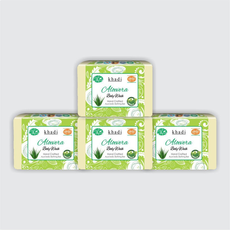 KHADI MEGHDOOT AYURVEDIC ALOEVERA BODY WASH(4 x 125 g)