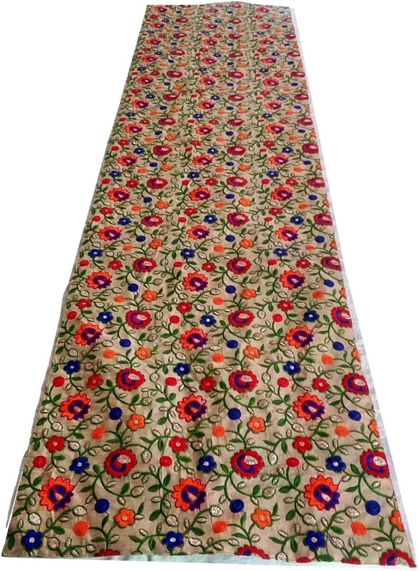 jewelkraft designs Multicolor 160 Table Runner(Synthetic)