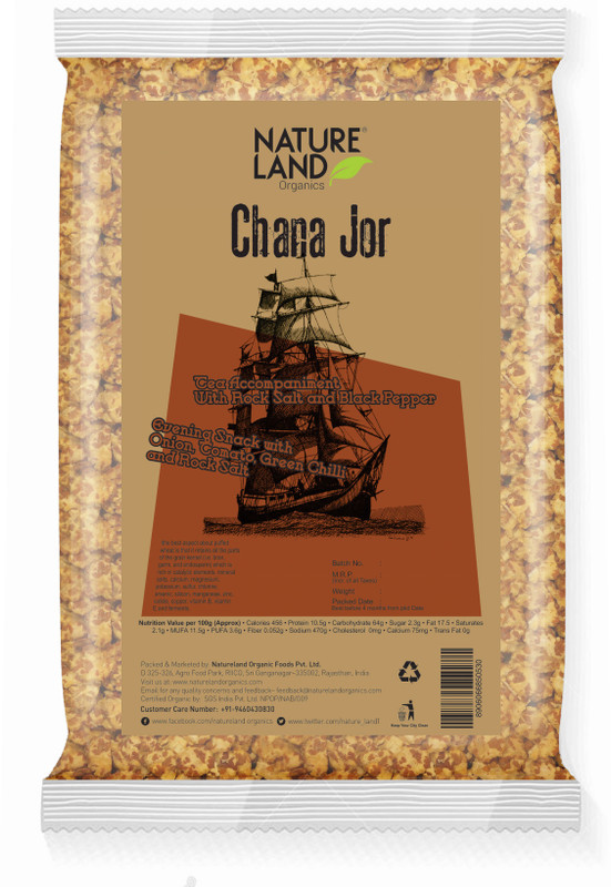 Natureland Organics Chana Jor (Flakes) 150 Gm(150 g, Pouch)