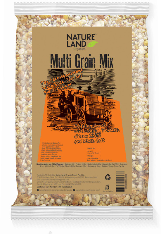 Natureland Organics Roasted Multi Grains Mix 150 Gm(150 g, Pouch)