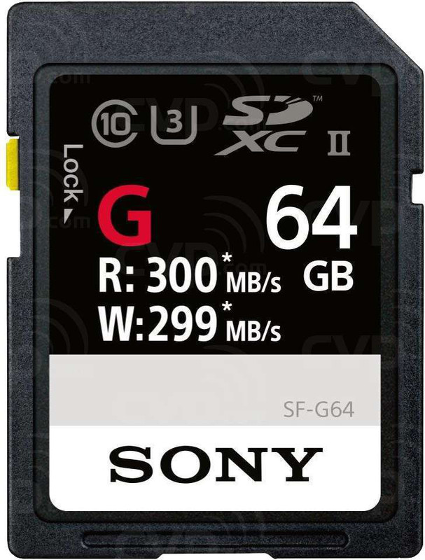 Sony SF-G With Sony Card Reader 64 GB SDXC Class 10 300 MB/s Memory Card(With Adapter)