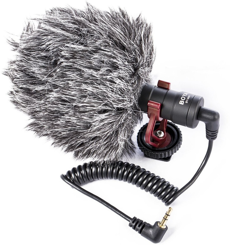Boya BY-MM1 3.5mm Universal DSLR & SmartPhone Cardioid Shotgun Camera Microphone
