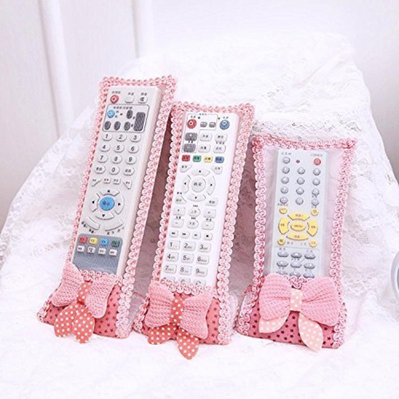 Perfect Pricee Flip Cover for AC Remote Cover Tv RemoteControl CaseTVRemote Cover Textile Protective Bag For Dish TV AC Remote(Multicolor, Cloth, Pack of: 3)