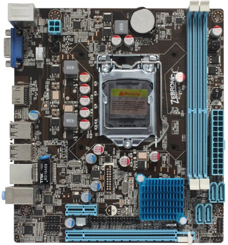 Zebronics ZEB-H61CM Combo Motherboard(Black)