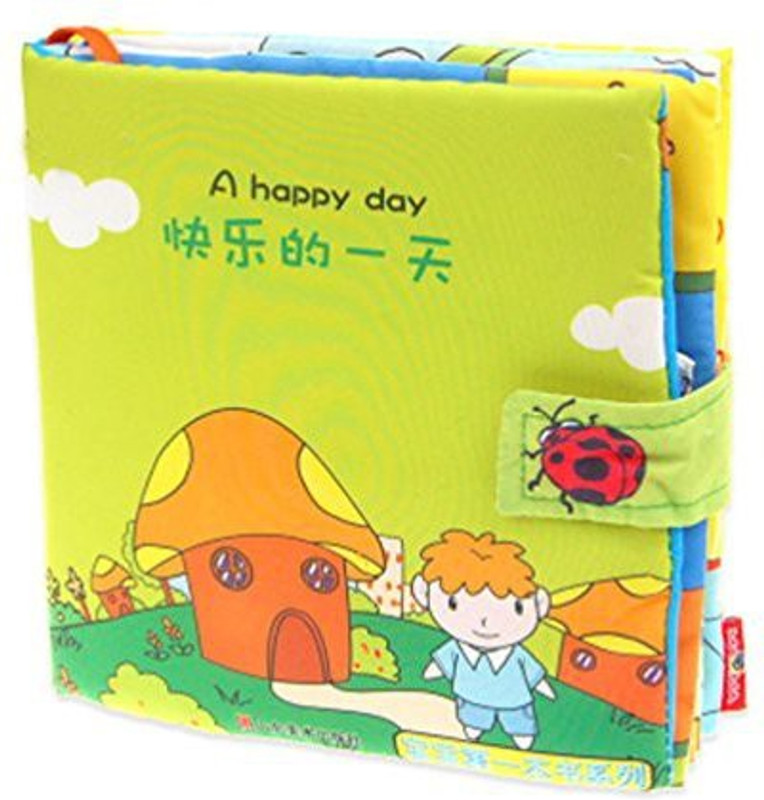 meistore One Happy Day Soft Book Fabric Book Pre-School Book(Multicolor)