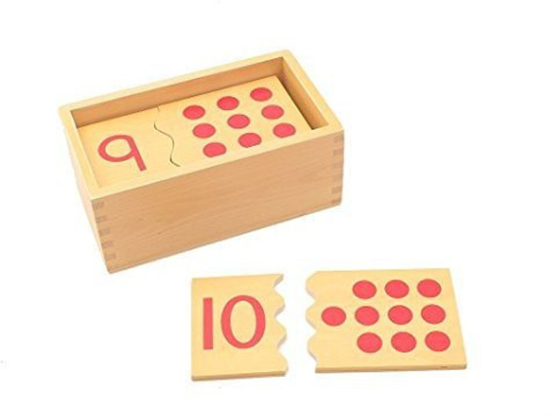 pinkmontessori New Montessori Number Puzzle 1-10 By(Multicolor)
