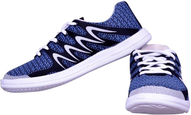 begone N Zik white Running Shoes For Men(Blue)