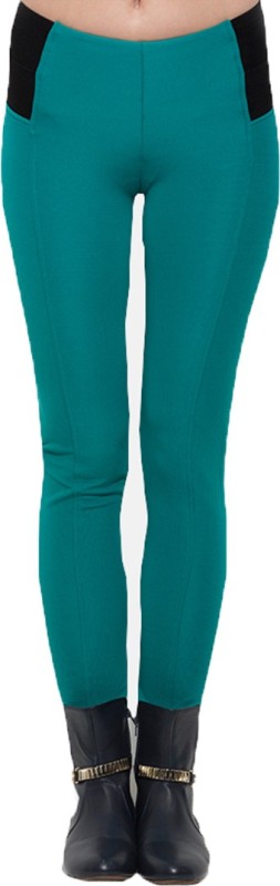 Go India Store Green Jegging(Solid)