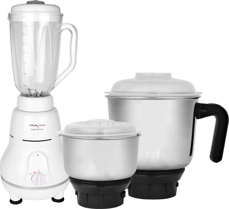 Texan TMG-41 230 W Mixer Grinder(White, 3 Jars)