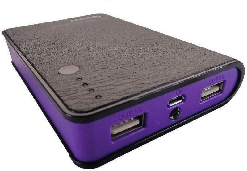 orenics 20000 Power Bank (leather diary, high speed)(Purple, Black, Lithium-ion)