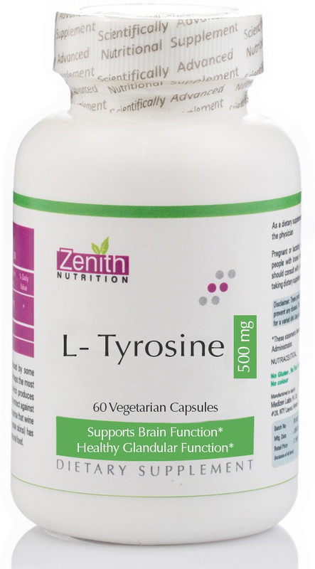 Zenith Nutrition L-Tyrosine 500mg 60 Caps(60 No)