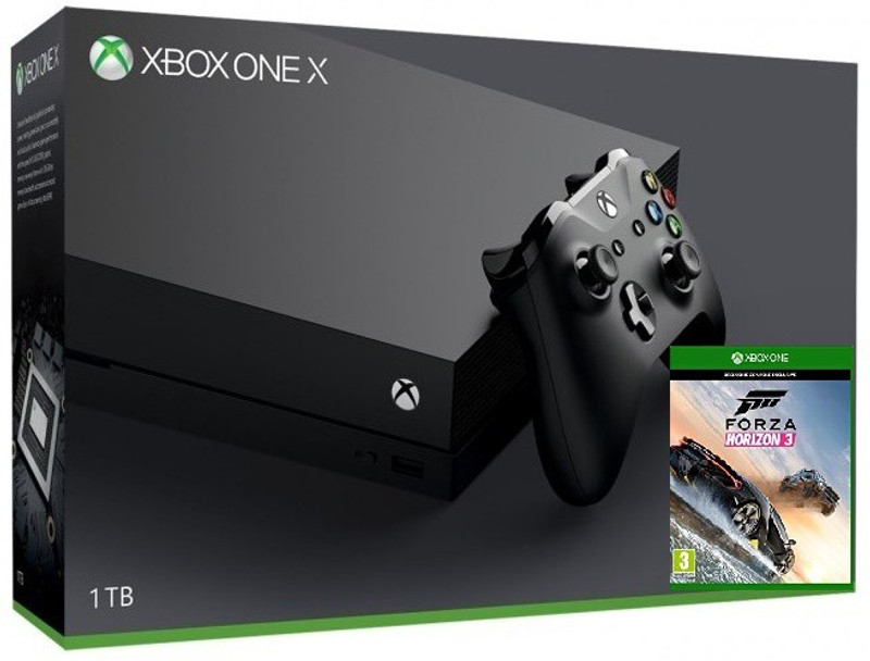 Microsoft Xbox One X 1TB with Forza Horizon 3(Black)