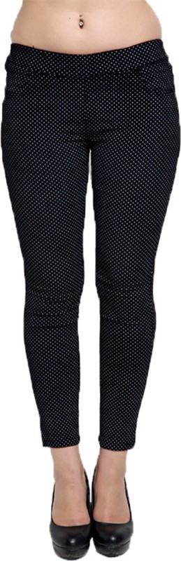 Go India Store Black Jegging(Solid)