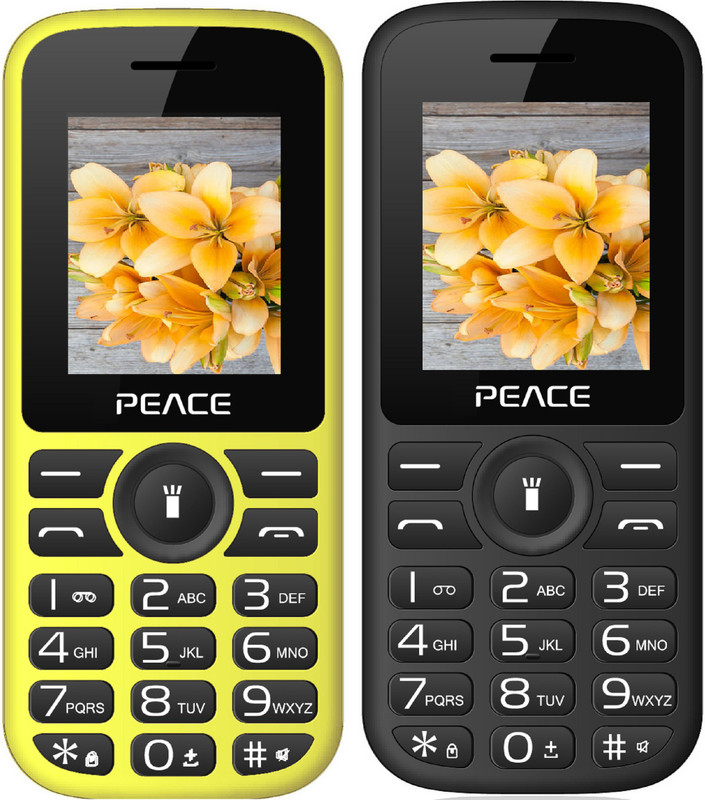 Peace P4 Combo of Two Mobiles(Yellow $$ Black & Black $$ Red) Peace P4 Combo of Two Mobiles(Yellow $$ Black & Black $$ Red)