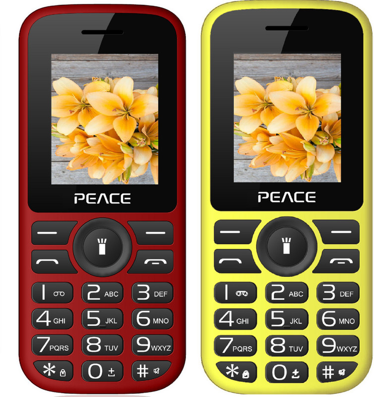 Peace P4 Combo of Two Mobiles(Red $$ Black & Yellow $$ Black) Peace P4 Combo of Two Mobiles(Red $$ Black & Yellow $$ Black)