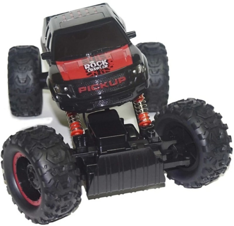SANJARY Super fast Rock Crawler 4wd Rally Car 1:14 scale (Multi Color) (RED & BLACK)(Black)