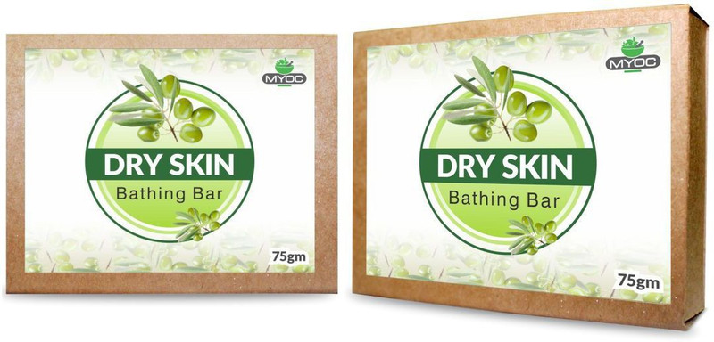 salivia Olive oil and glycerin soap for dry skin 75gm x2 Pack(75 g, Pack of 2)